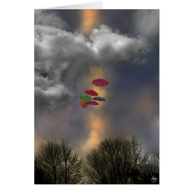 Parapluies dans un Cloudscape (Devant)