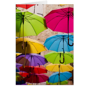Parapluies vives et colorées