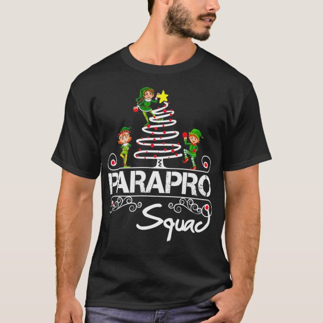 Paraprofessional Christmas  Tshirt Gift Premium (Front)