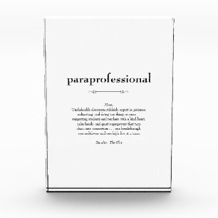 Paraprofessional Definition Appreciation Gift Photo Block