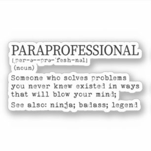 Paraprofessional Definition, Para Teacher Gift