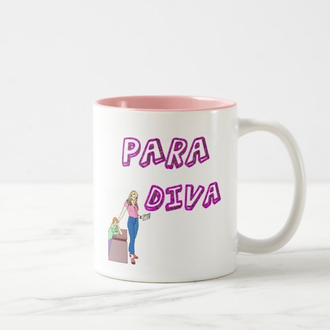 Paraprofessional Diva Two-Tone Coffee Mug (Right)