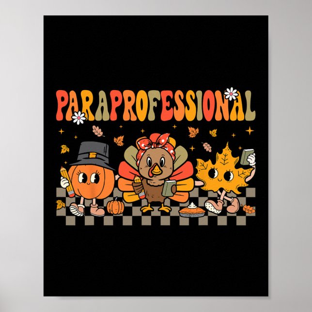 Paraprofessional Fall Crew Parapro Educator Thanks Poster (Front)