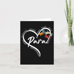 Paraprofessional Graphic Tees Tops Back To School Card