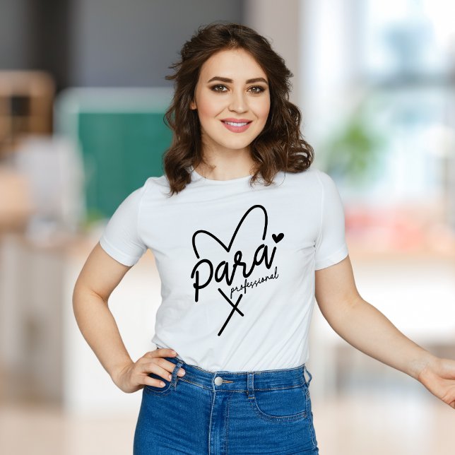 Paraprofessional Heart, Para, Heart, Para Gift T-Shirt (Creator Uploaded)