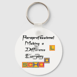 PARAPROFESSIONAL MAKING A DIFFERENCE KEYCHAIN