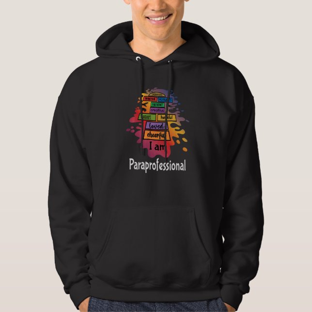 Paraprofessional Paraeducator Teacher Assistant Ai Hoodie (Front)