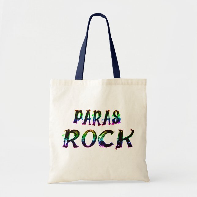 PARAS ROCK WITH COLOR TOTE BAG (Front)