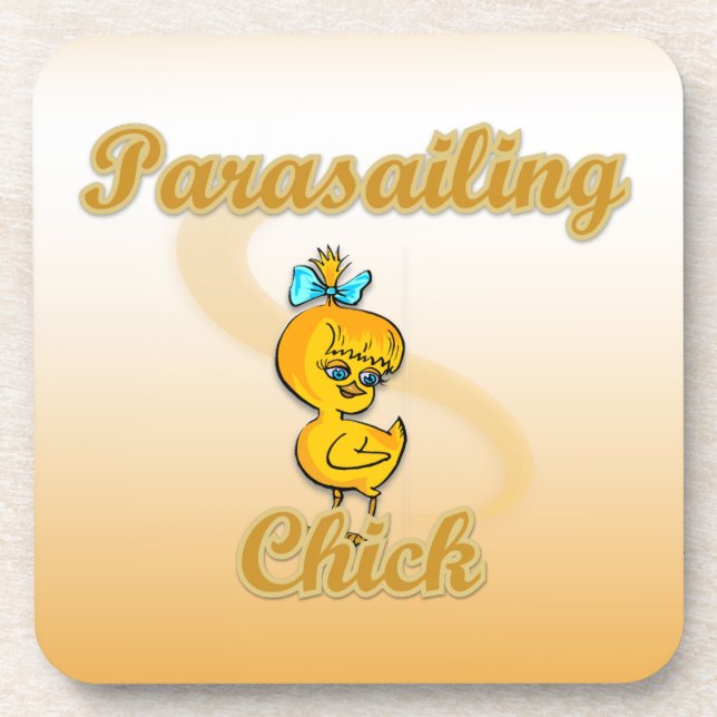Parasailing Chick Coaster (Front)