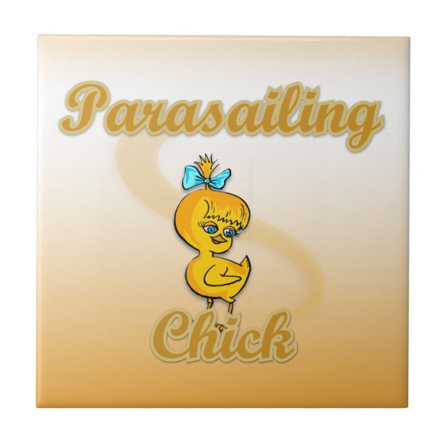 Parasailing Chick Tile (Front)