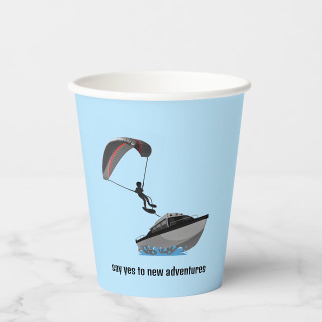 Parasailing Design Paper Cup (Front)