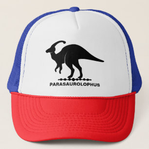 Parasaurolophus Dinosaur Silhouette Trucker Hat