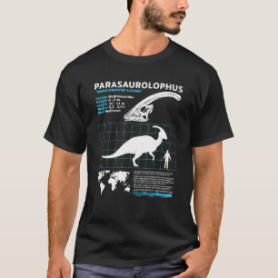 Parasaurolophus fact sheet Dinosaur Facts T-Shirt