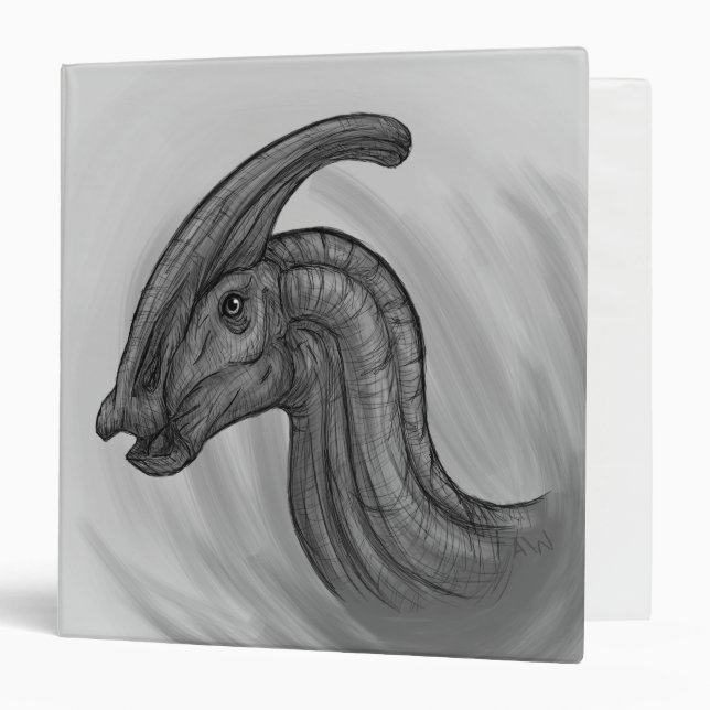 Parasaurolophus Sketch Binder (Front/Inside)