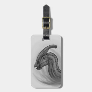 Parasaurolophus Sketch Luggage Tag