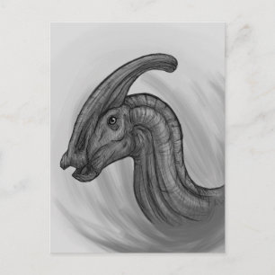 Parasaurolophus Sketch Postcard