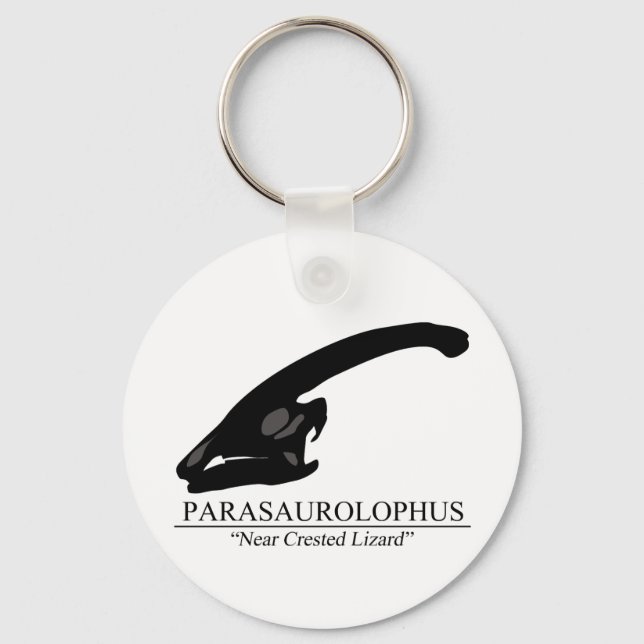 Parasaurolophus Skull Keychain (Front)