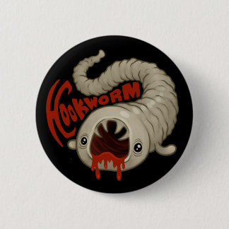 PARASITES: Hookworm (Necator) 2 Inch Round Button