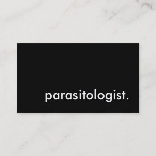 parasitologist. business card