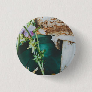 Parasol mushroom, Swedish Archipelago, Sweden 1 Inch Round Button