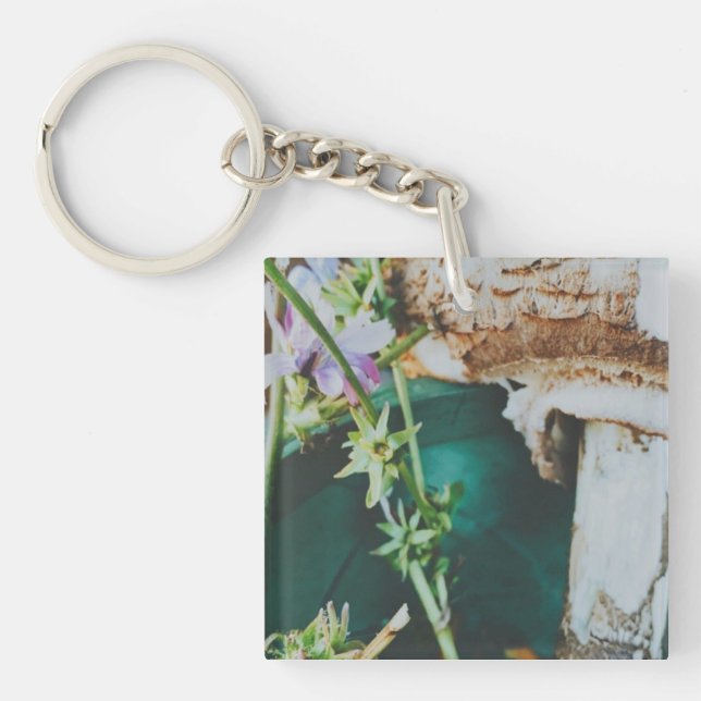 Parasol mushroom, Swedish Archipelago, Sweden Keychain (Front)