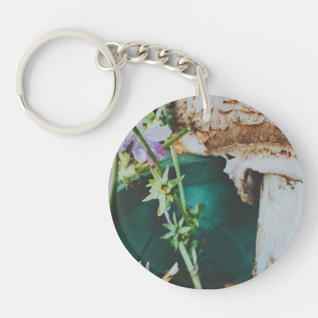 Parasol mushroom, Swedish Archipelago, Sweden Keychain (Front)