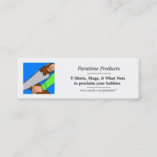 Paratime bookmark mini business card (Front)