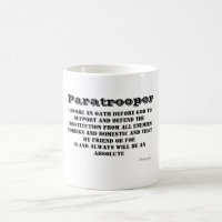 Paratrooper Oath Coffee mug