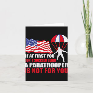 Paratrooper Pride For 82nd Airborne Veterans Card