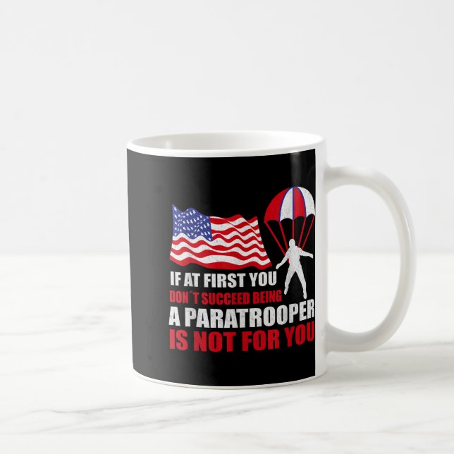 Paratrooper Pride For 82nd Airborne Veterans  Coffee Mug (Right)