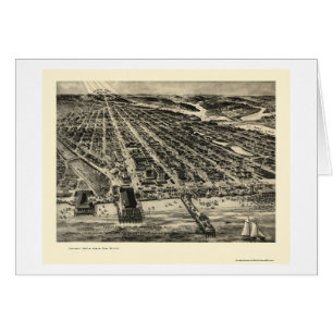 Parc d'Asbury, carte panoramique de NJ - 1910