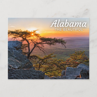 Parc d'état de Cheaha, carte postale de l'Alabama