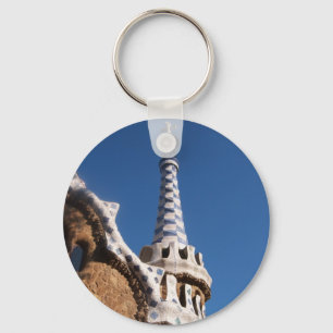 Parc Guell Gingerbread House Keychain