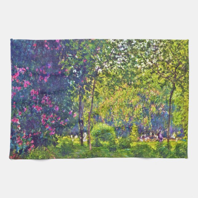 Parc Monceau Claude Monet Kitchen Towel (Horizontal)