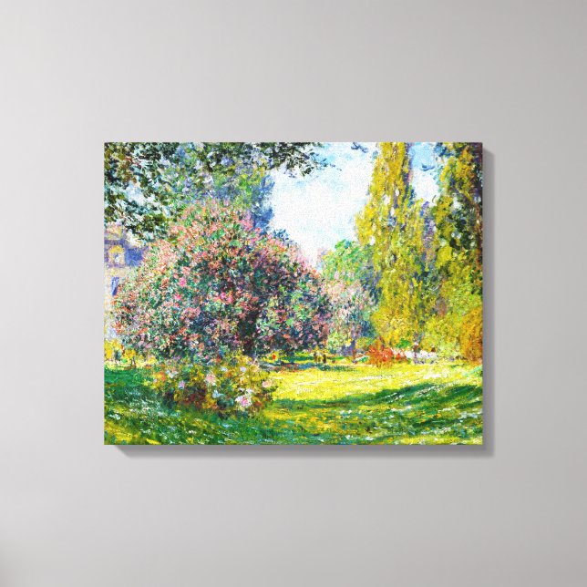 Parc Monceau, Paris Claude Monet Canvas Print (Front)