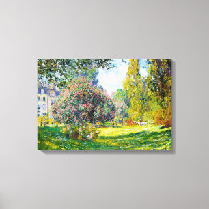 Parc Monceau, Paris Claude Monet Canvas Print