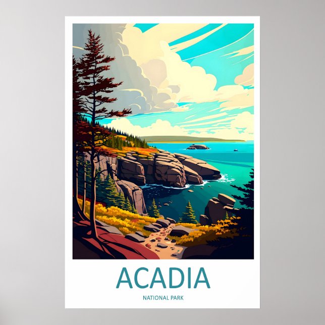 Parc national d'Acadia Impression de voyage Art mu (Devant)