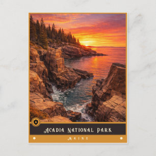 Parc national d'Acadia Maine Carte postale ancie