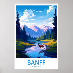 Parc national de Banff Impression de voyage Art mu