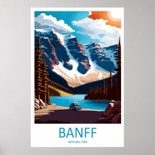 Parc national de Banff Impression de voyage Art mu