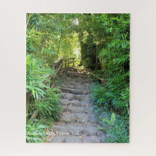 Parc national de Haleakala Puzzle forestier Bamboo (Vertical)