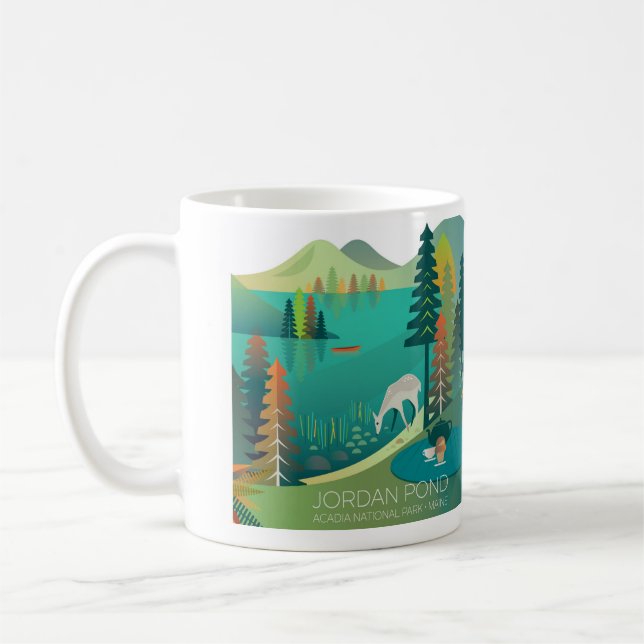 Parc national de l'Acadie, Jordanie Pond Mug (Gauche)