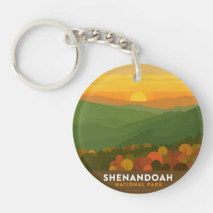 Parc national de Shenandoah vintage Coucher de sol