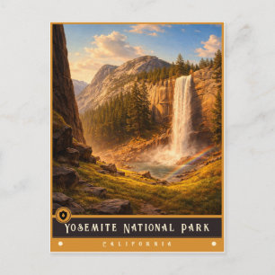 Parc national de Yosemite Carte postale ancienne
