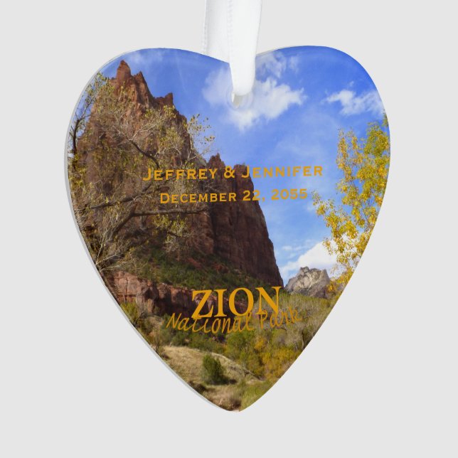 Parc national de Zion, automne, ornement personnal (devant)