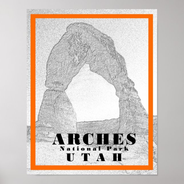 Parc national des Arches - 11 x 14 Poster (Devant)