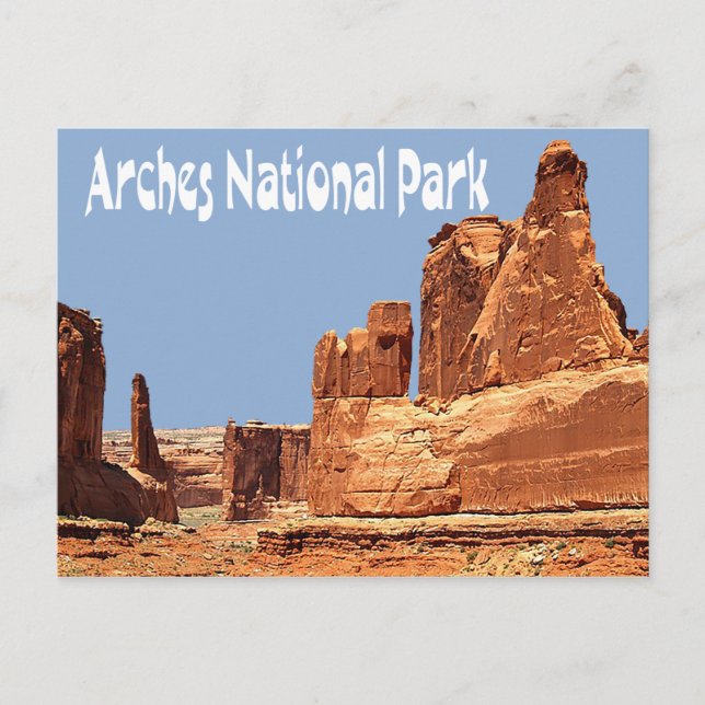 Parc national des Arches, carte postale Moab Utah (Devant)