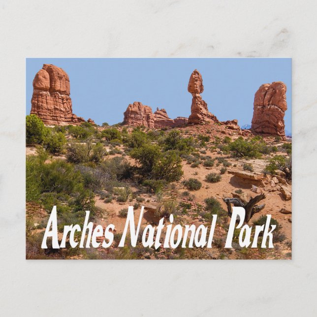Parc national des Arches, carte postale Moab Utah (Devant)