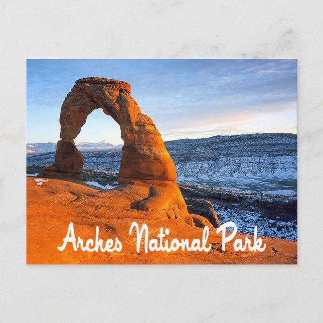 Parc national des Arches, carte postale Moab Utah (Devant)