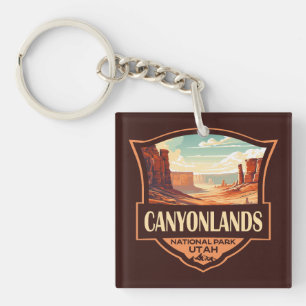 Parc national des Canyons Illustration Rétro